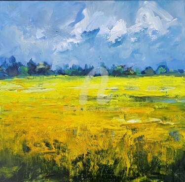 Yellow fields in the polder