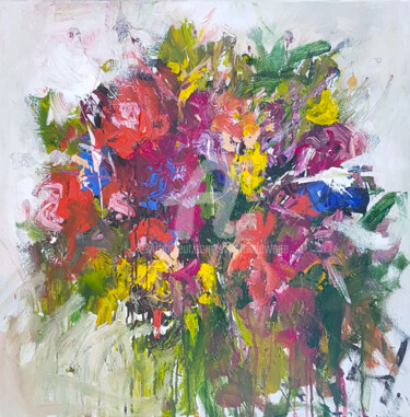 Expressionistic bouquet flowers